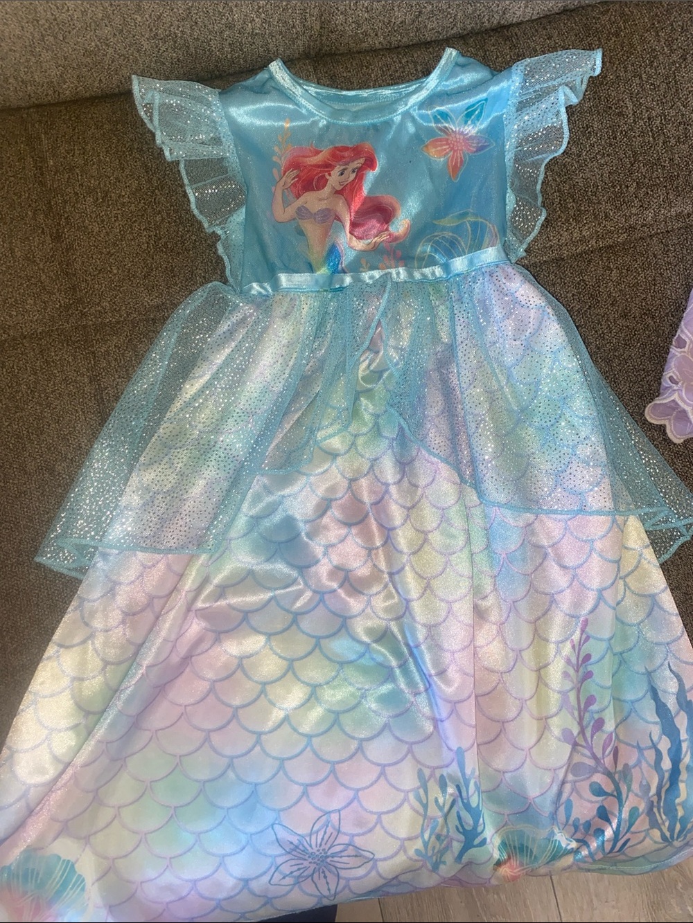 Disney Light Blue & Pastel Ariel Mermaid Dress Costume